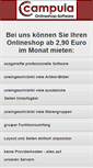 Mobile Screenshot of campula-mietshop.de