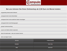 Tablet Screenshot of campula-mietshop.de